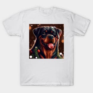 Cute Rottweiler Drawing T-Shirt